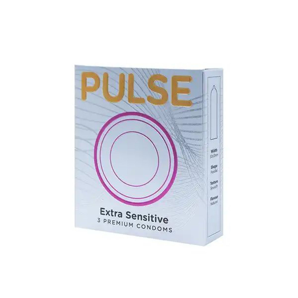 Picture of Pulse Extra Sensitive Premium Condoms 3pcs