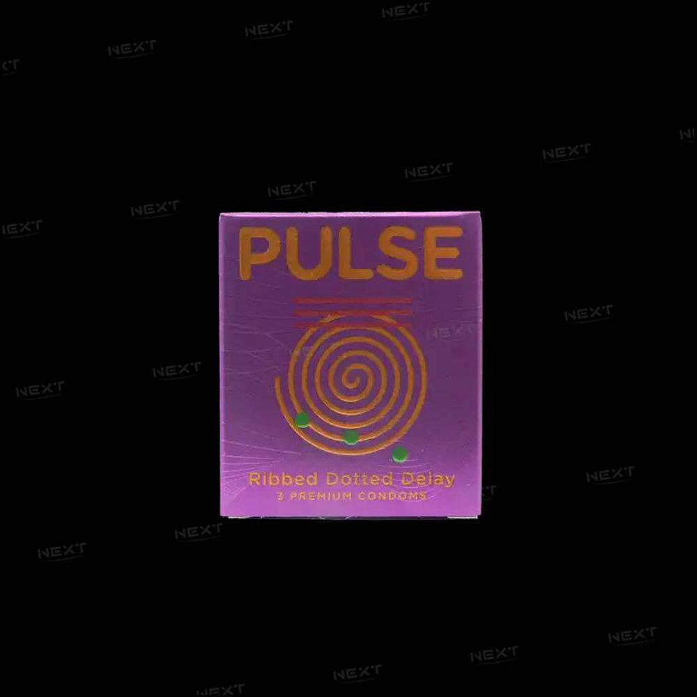 Picture of Pulse Ribbed Dotted Delay Premium Condoms 3pcs