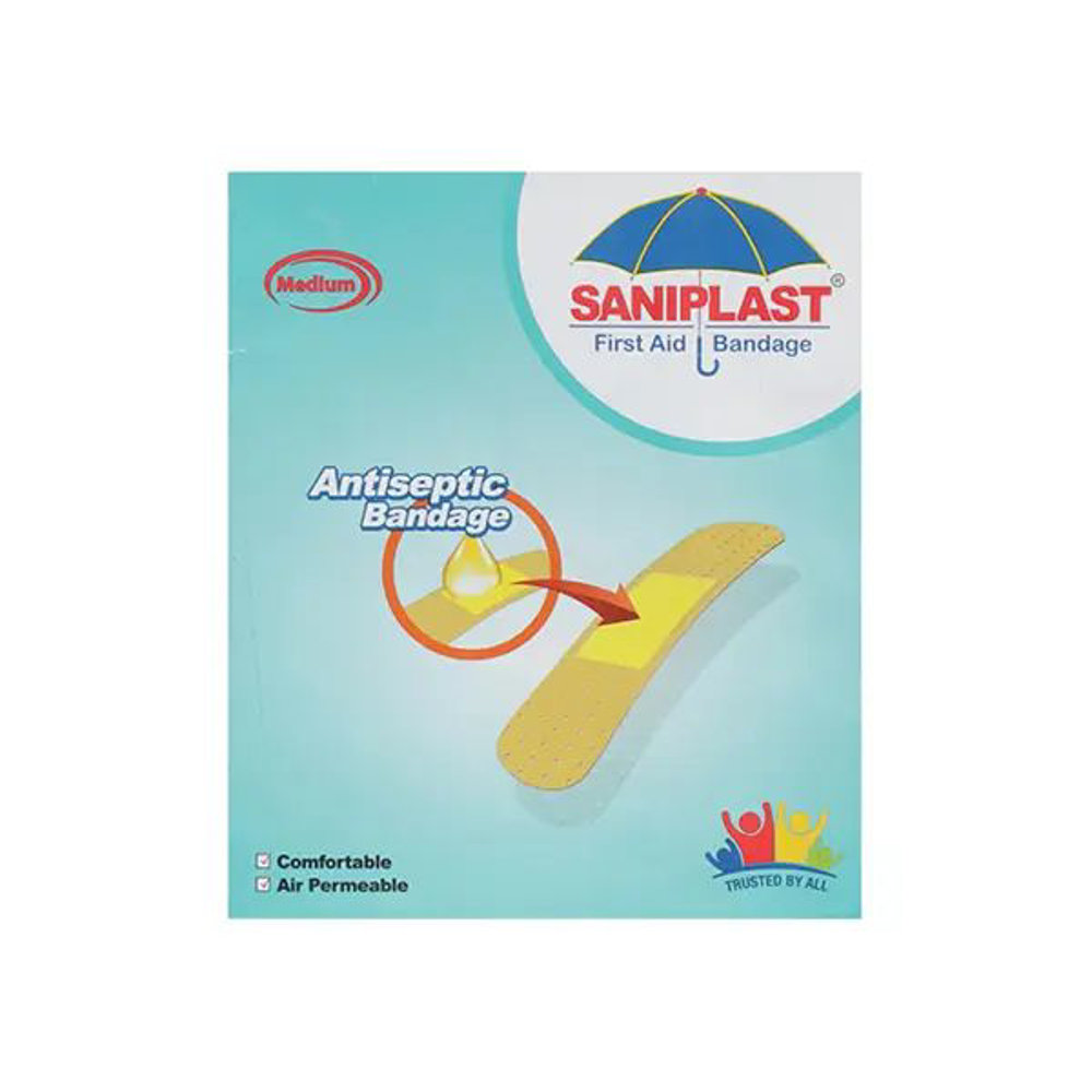 Picture of Saniplast Antiseptic Bandage Medium 10strips