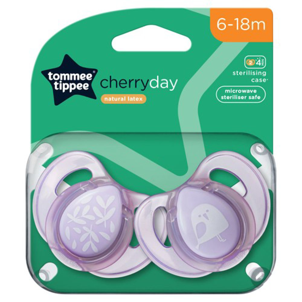 Picture of Tommee Tippee Cherry Day Soothers 6-18m