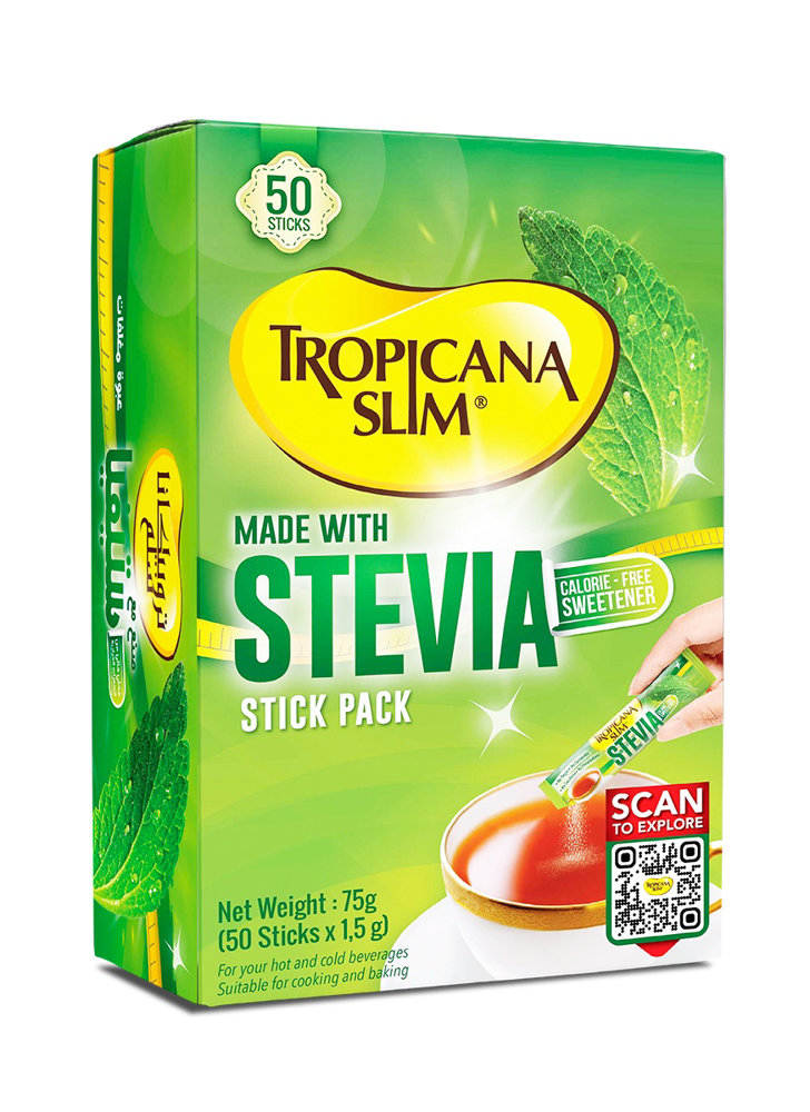 Picture of Tropicana Slim Stevia Zero Calorie Sweetener Diet Sticks 37gm