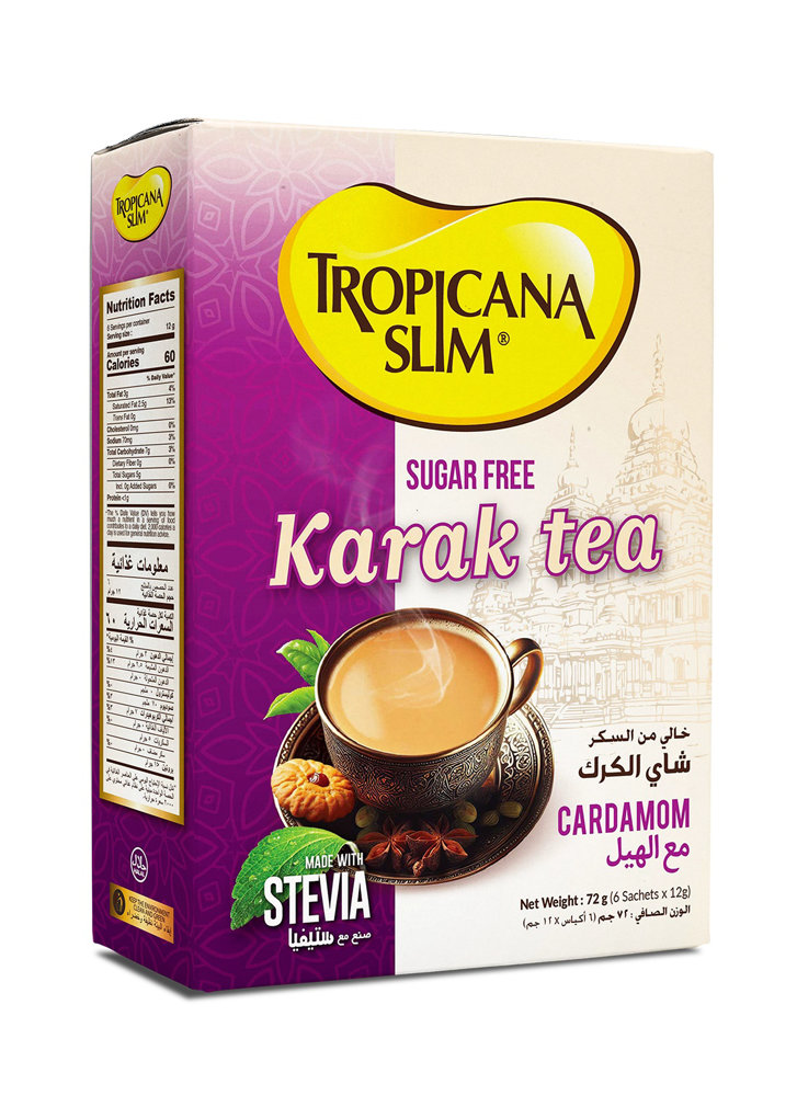 Picture of Tropicana Slim Sugar Free Karak Tea 72gm