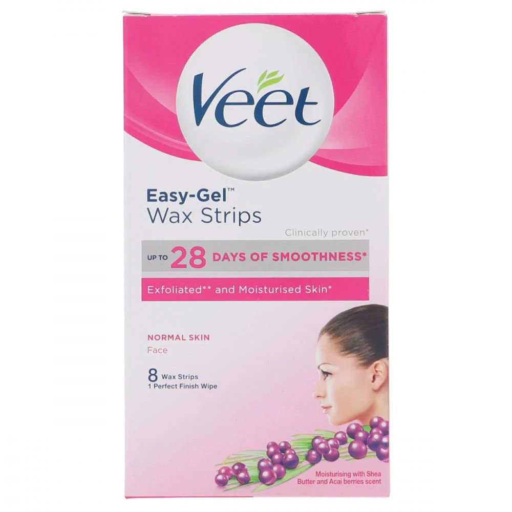 Picture of Veet Easy Gel Face Wax Normal Skin 8 Strips