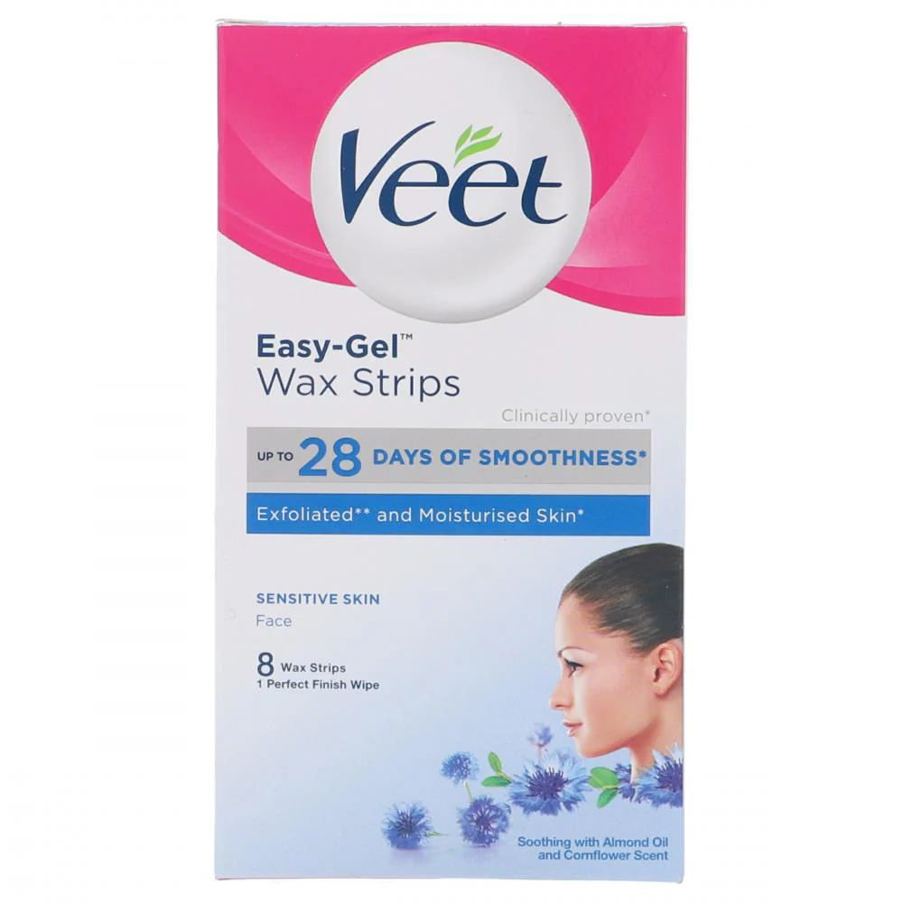 Picture of Veet Easy Gel Face Wax Sensitive Skin 8 Strips
