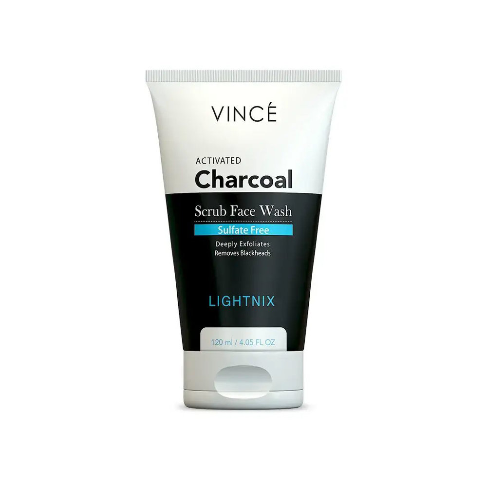 Picture of Vince Activted Charcoal Scrub Face Wash 120 Ml
