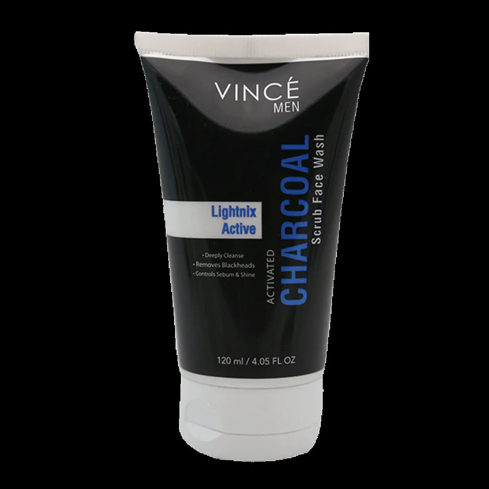 Picture of Vince Face Wash Charcoal For Men 120ml