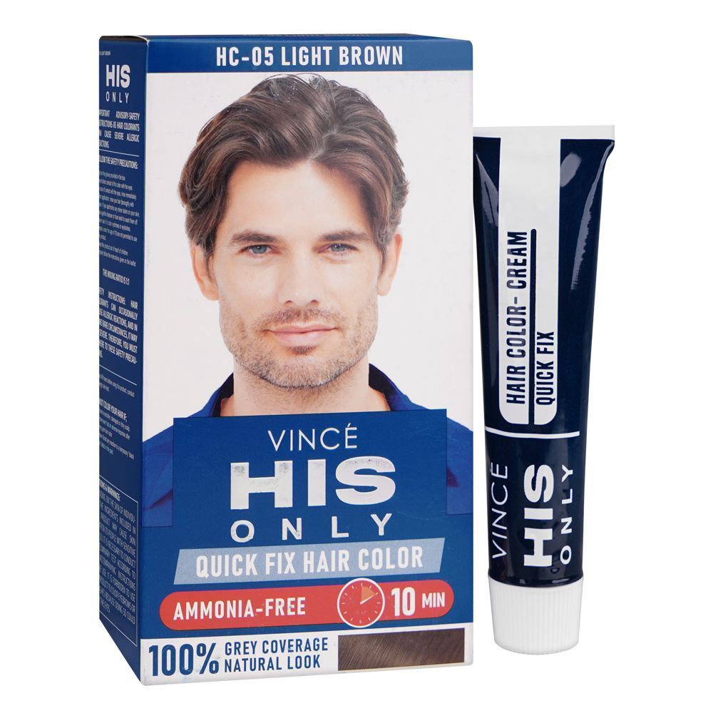 Picture of Vince Ammonia Free Men Hair Color Light Brown Hc-05