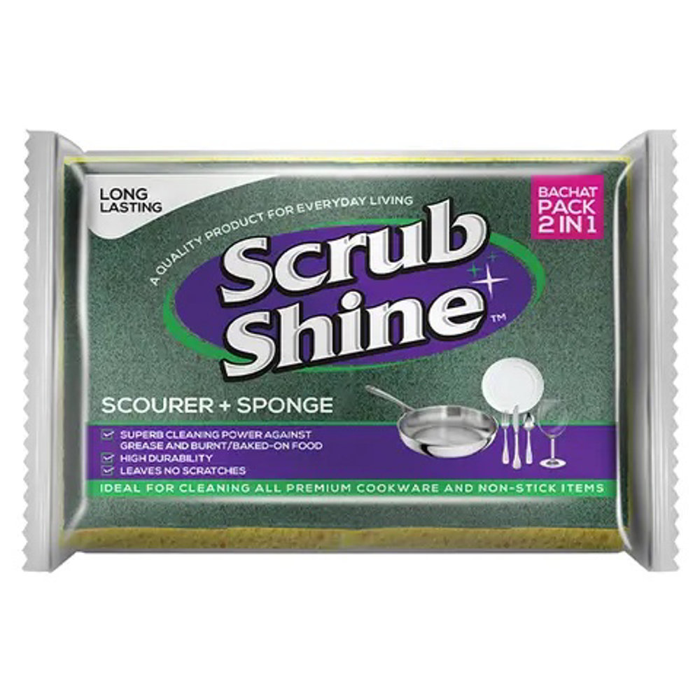 Picture of Scrub Shine 2 In 1 Scourer+sponge