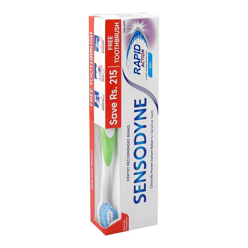 Picture of Sensodyne Tooth Paste Rapid Action 100gm Brush Pack