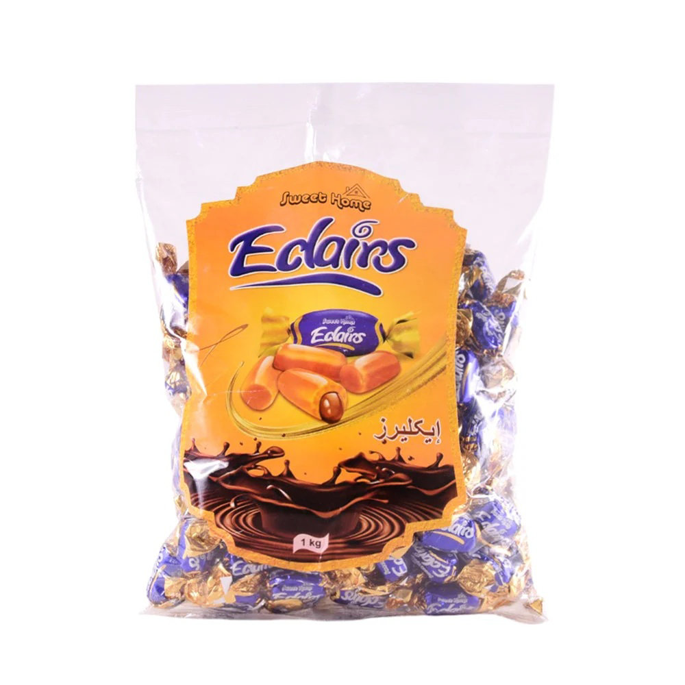 Picture of Starter Caramel With Chocolate Centre Eclair Pouch 1kg