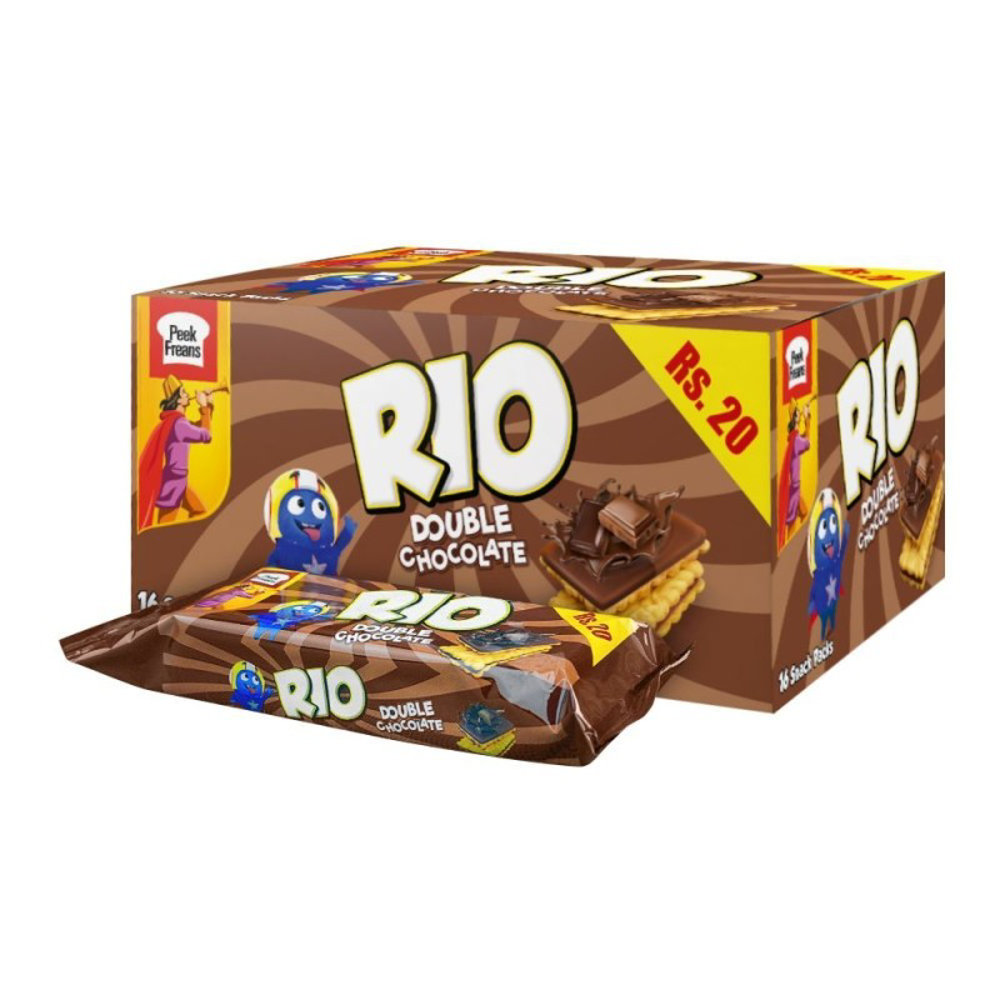 Picture of Peek Frean Rio Double Chocolate Sandwich Biscuits 21.6gm