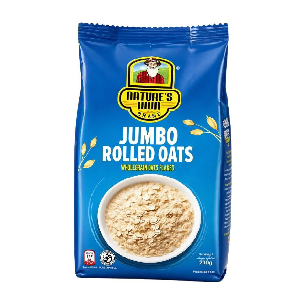 Picture of Nature's Own Jumbo Rolled Oats 200gm
