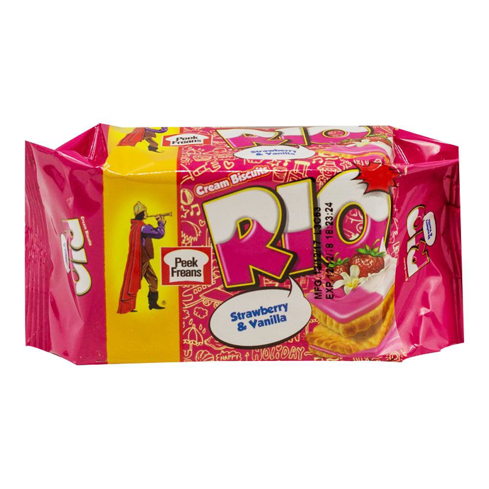 Picture of Peek Freans Rio Strawberry Vanilla Biscuit 14gm