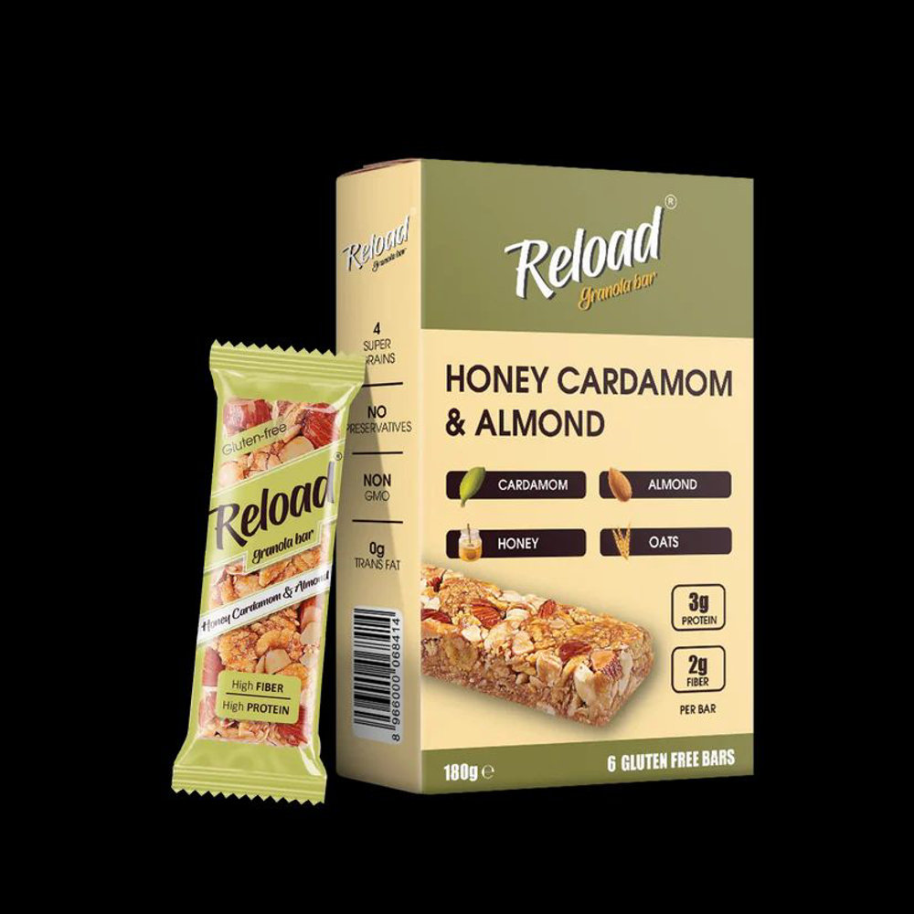 Picture of Reload Granola Bar Honey Cardamom & Almond 180gm