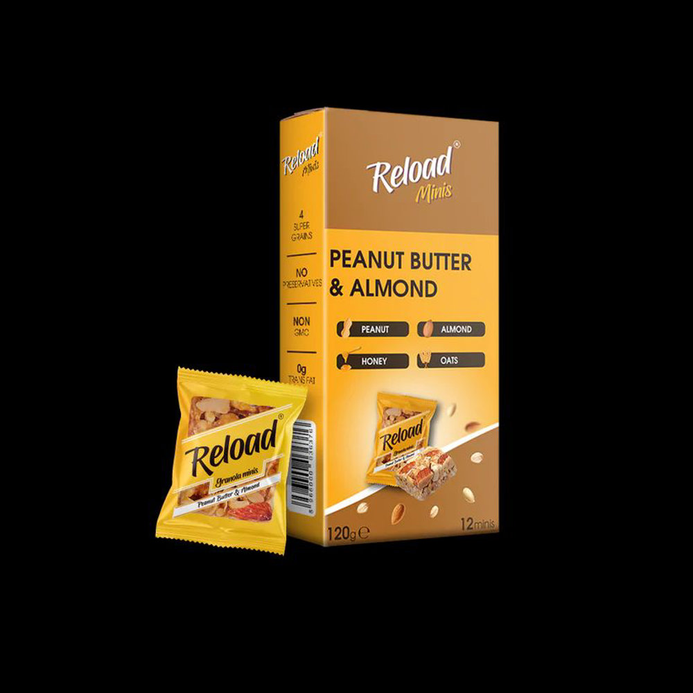 Picture of Reload Minis Peanut Butter & Almond 120gm