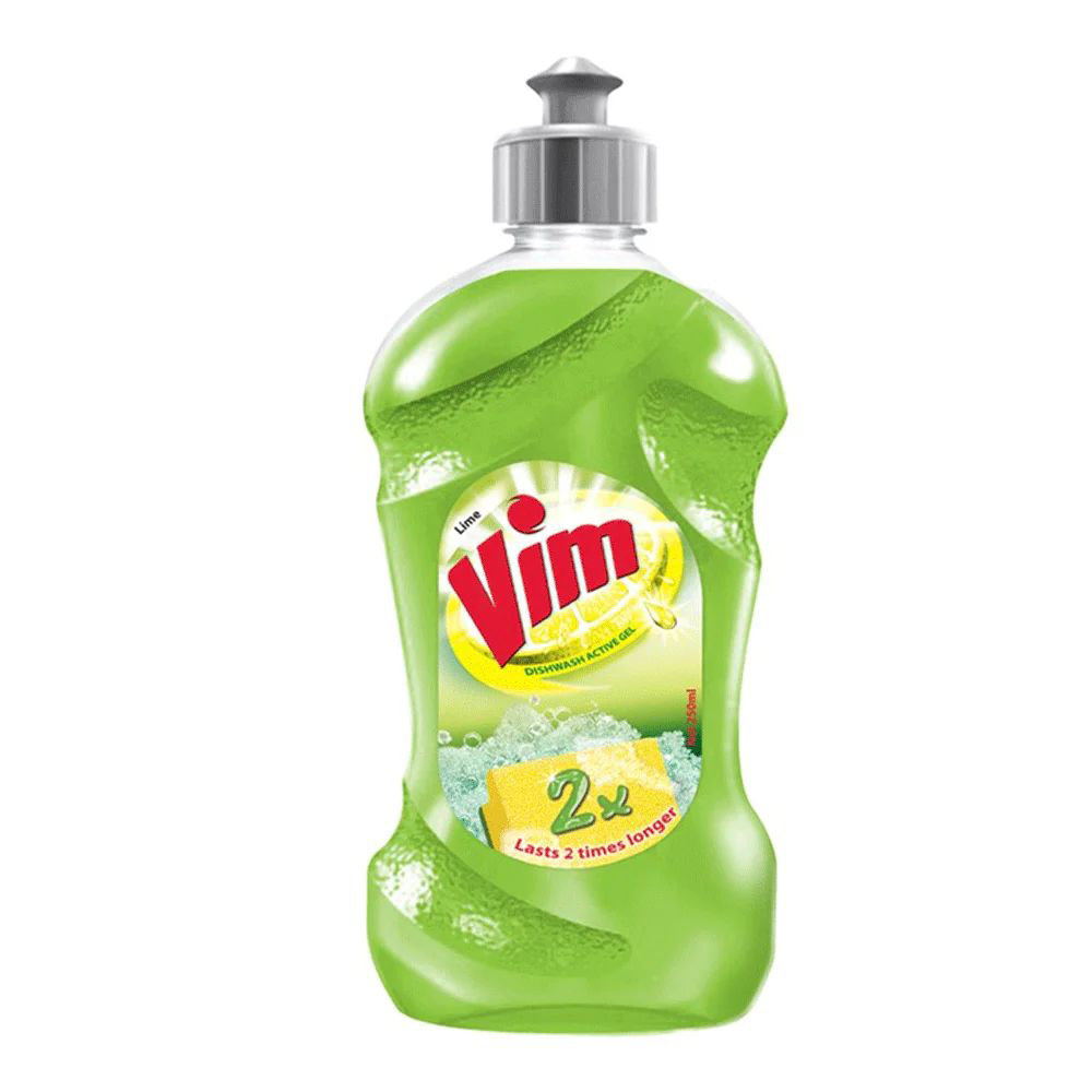 Picture of Vim Vineger & Lime Dishwash Liquid Bottle 250ML