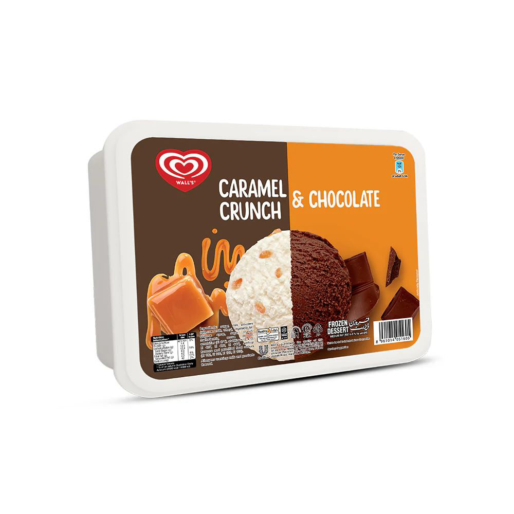 Picture of Wall's Caramel Crunch Ice Cream 1.4Ltr