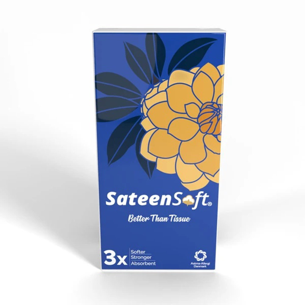 Picture of Sateen Soft Better Than Pocket Fit Tissue Blue