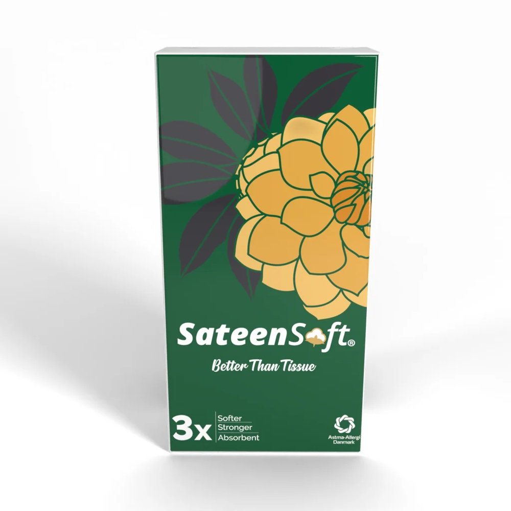 Picture of Sateen Soft Better Than Pocket Fit Tissue Green