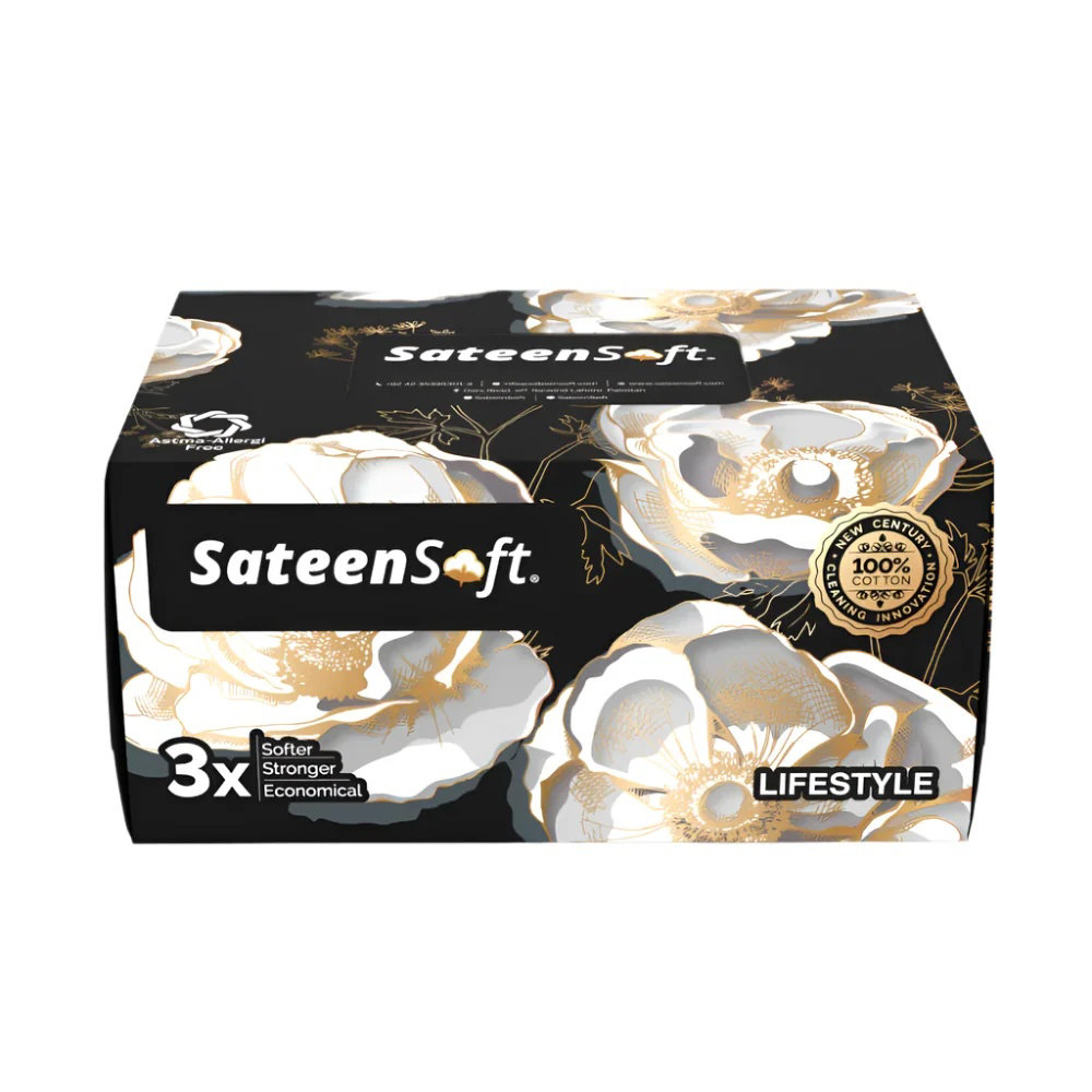 Picture of Sateen Soft Better Than Pocket Fit Tissue Black
