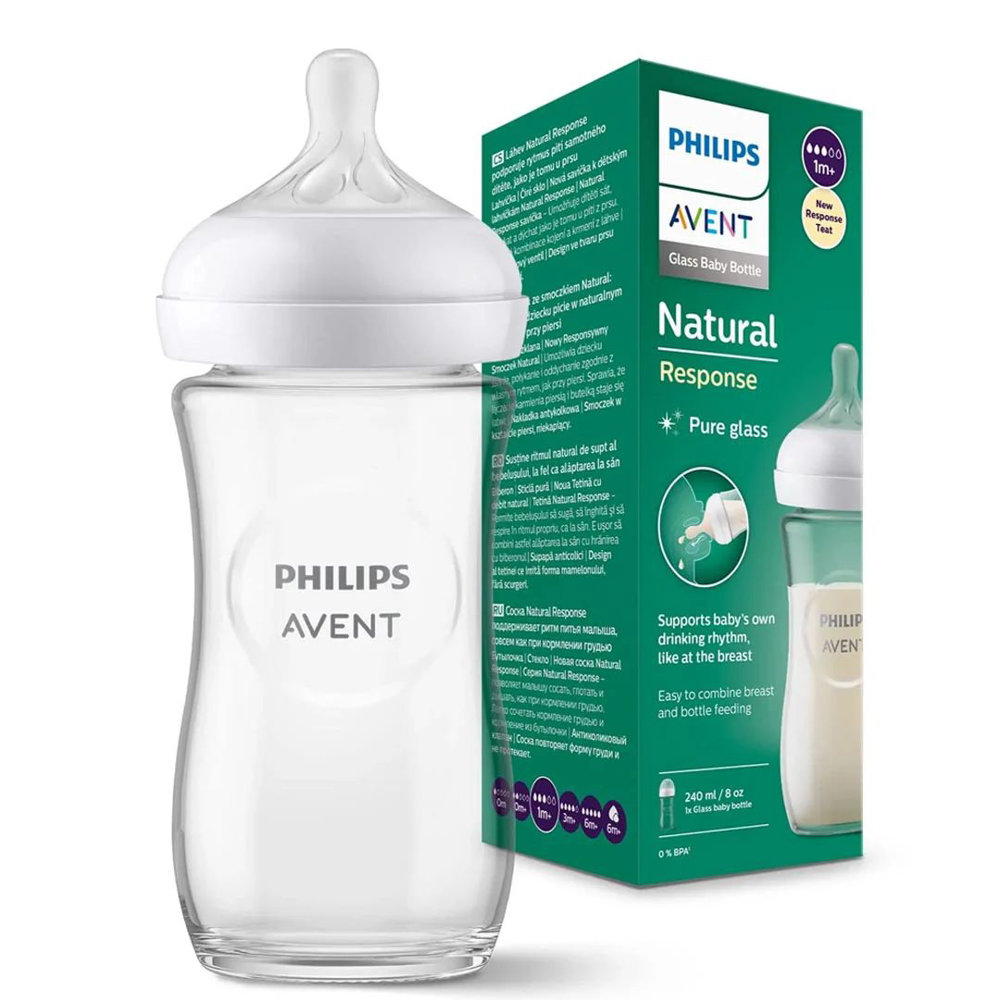 Picture of Philips Avent Natural Pure Glass Feeder 1m+ 240ML