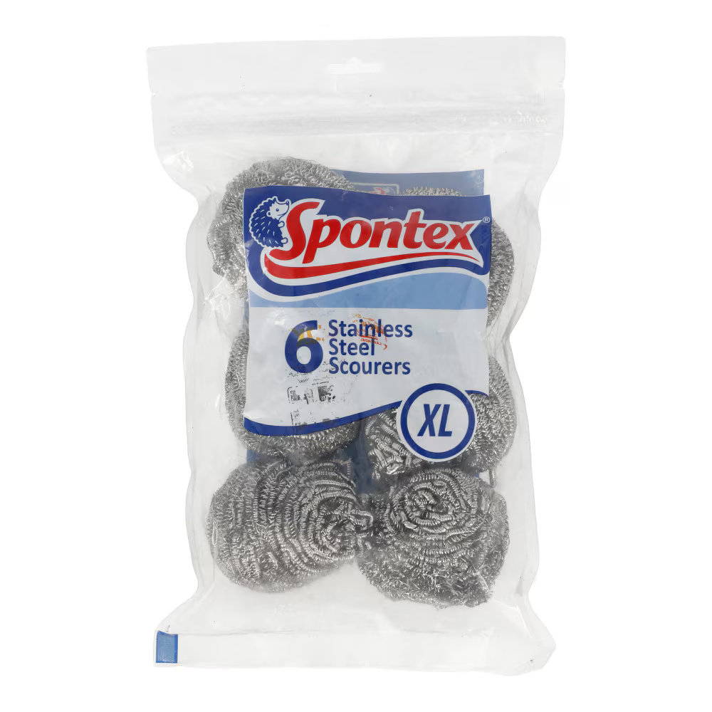 Picture of Spontex Stainless Steel 6 Scourers XL