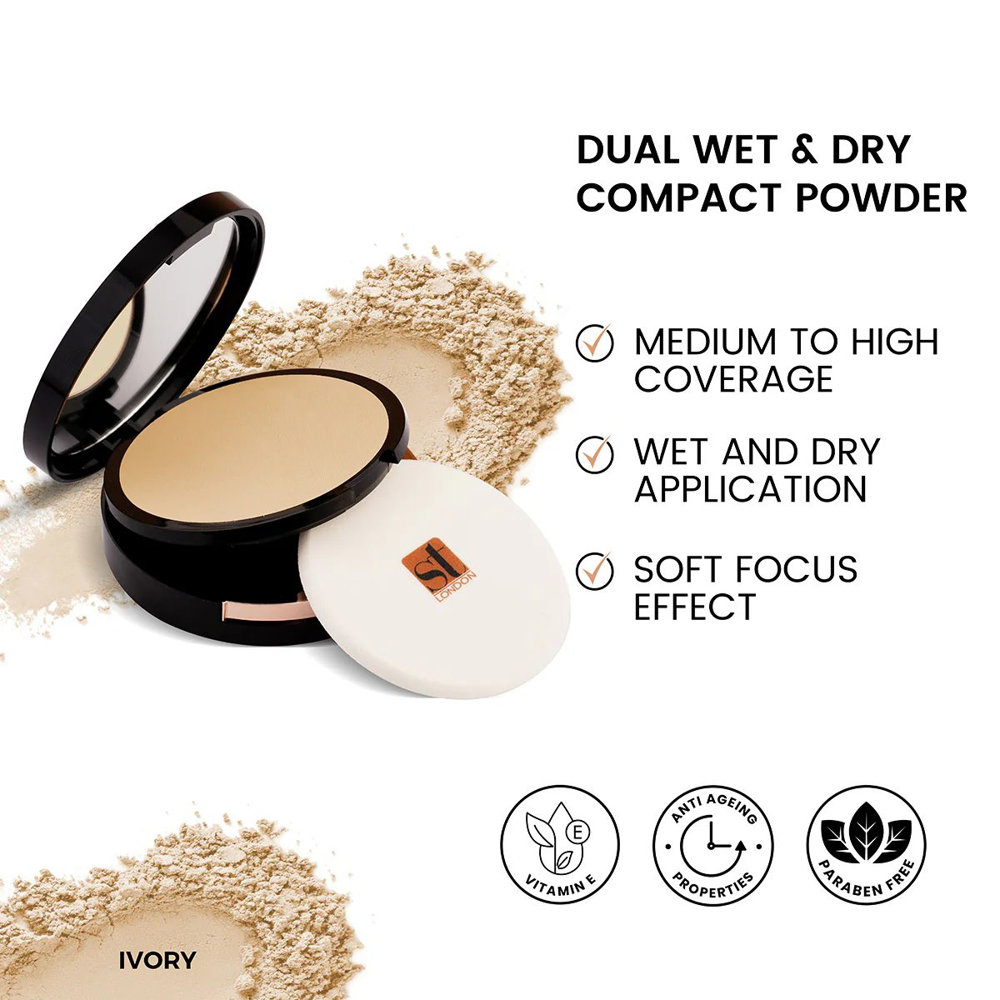 Picture of ST London Wet & Dry Compact Powder Ivory 14GM