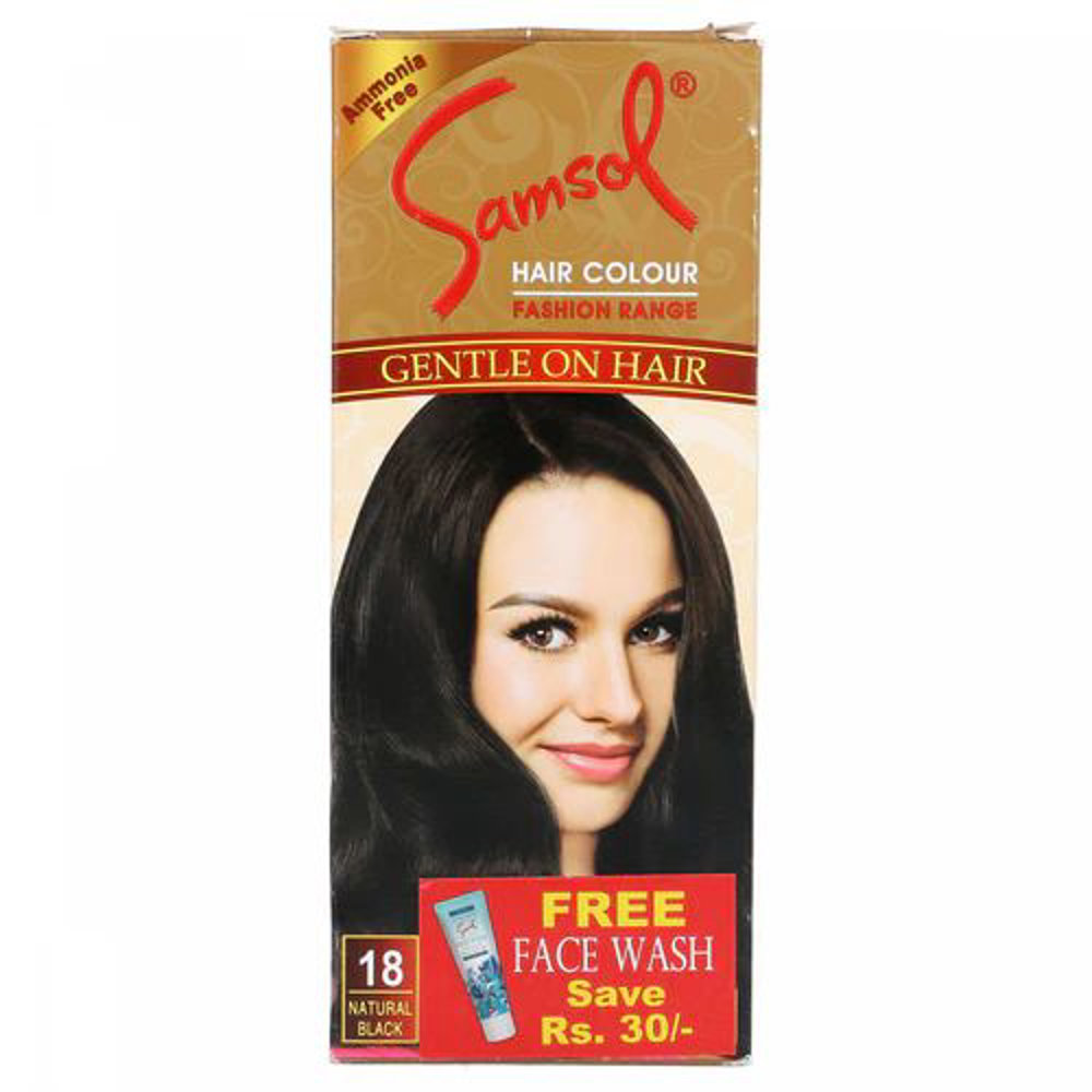 Picture of Samsol Hair Color 18 Natural Black