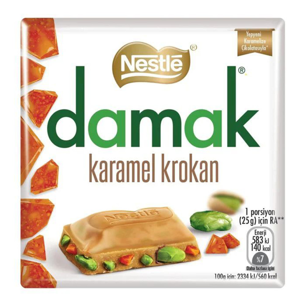 Picture of Nestle Damak Karamel Krokan Chocolate 60GM