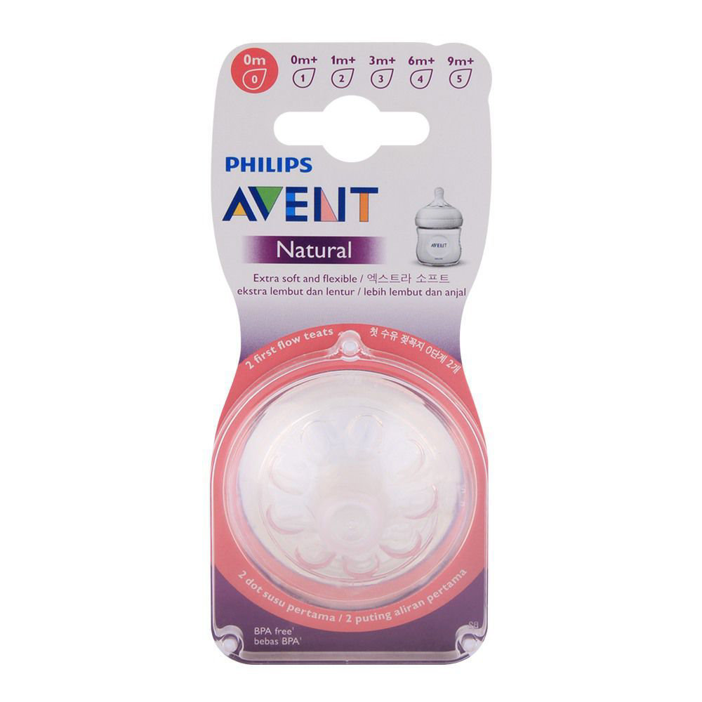 Picture of Philips Avent Feeder Nipple 0m+ 2Pcs
