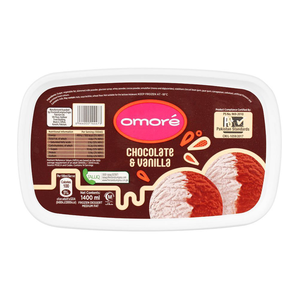 Picture of Omore 2 in 1 Chocolate & Vanilla 1400ML