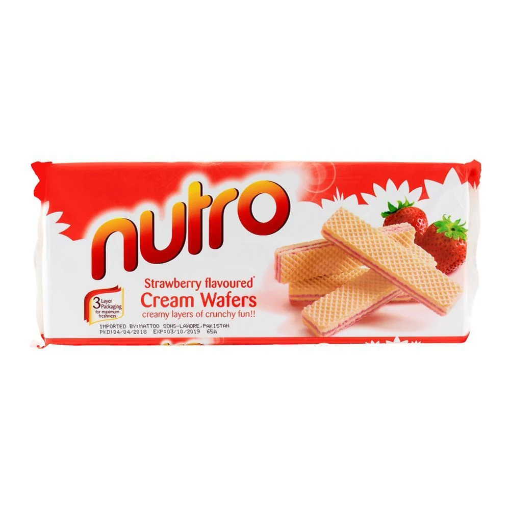 Picture of Nutro Strawberry Flavoured Kreme Wafers 150GM