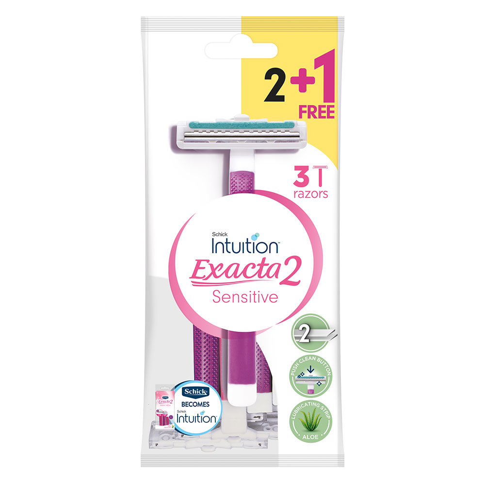Picture of Schick Exacta 2 Sensitive For Woman 3Pcs