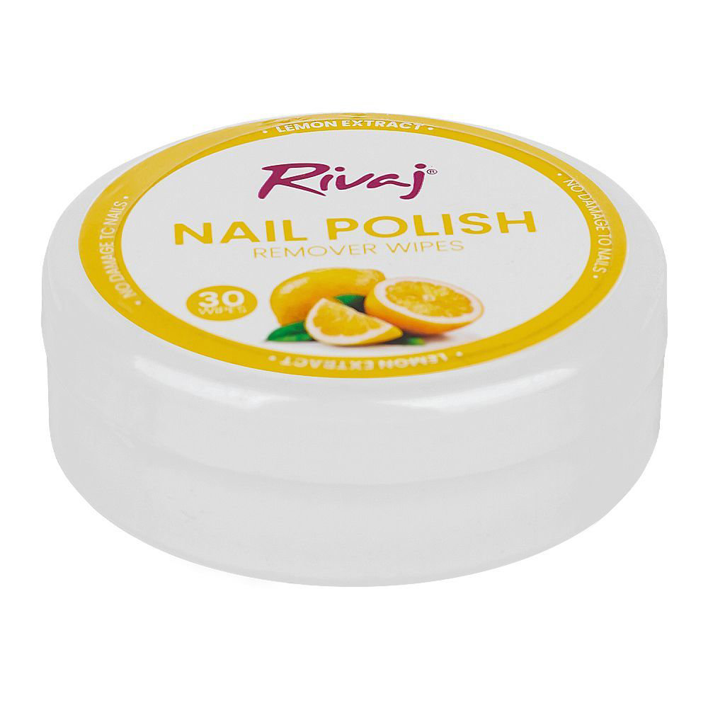 Picture of Rivaj Nail Polish Remover Wipes Lemon 30Wipes