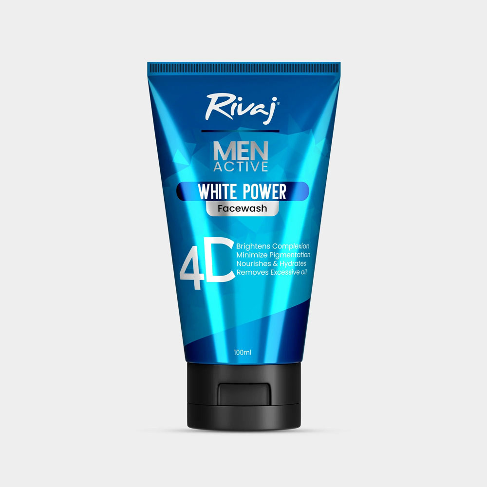 Picture of Rivaj Men Active White Power Face Wash 4D 100ML