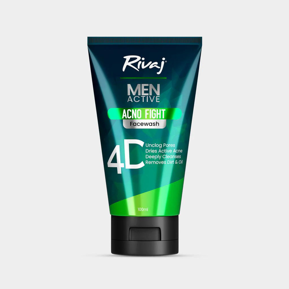 Picture of Rivaj Men Active Acno Fight Face Wash 4D 100ML