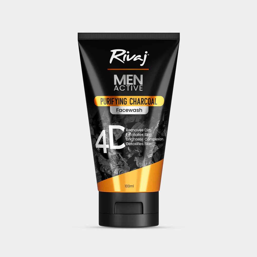 Picture of Rivaj Men Active Purifying Charcoal Face Wash 4D 100ML