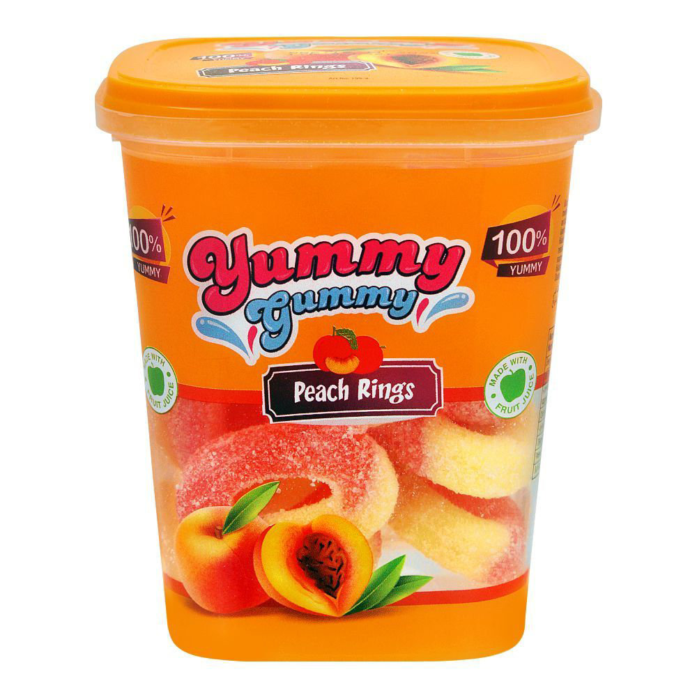 Picture of Yummy Gummy Peach Rings 175GM