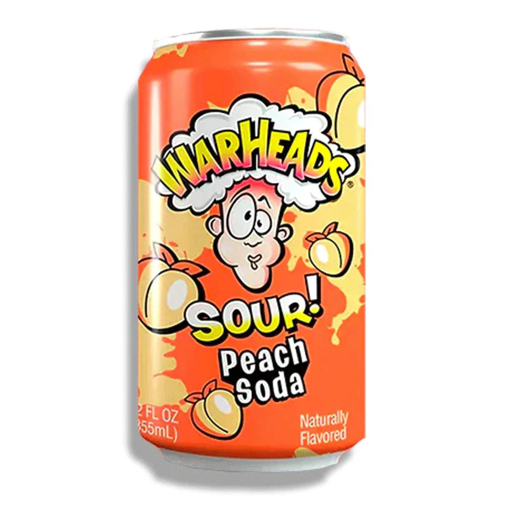 Picture of Warheads Sour Peach Soda Drink 355ML