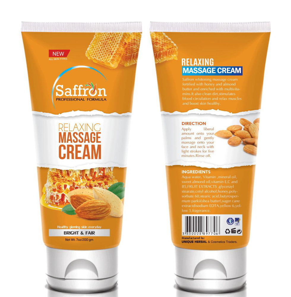 Picture of Saffron Relaxing Massage Cream 200GM