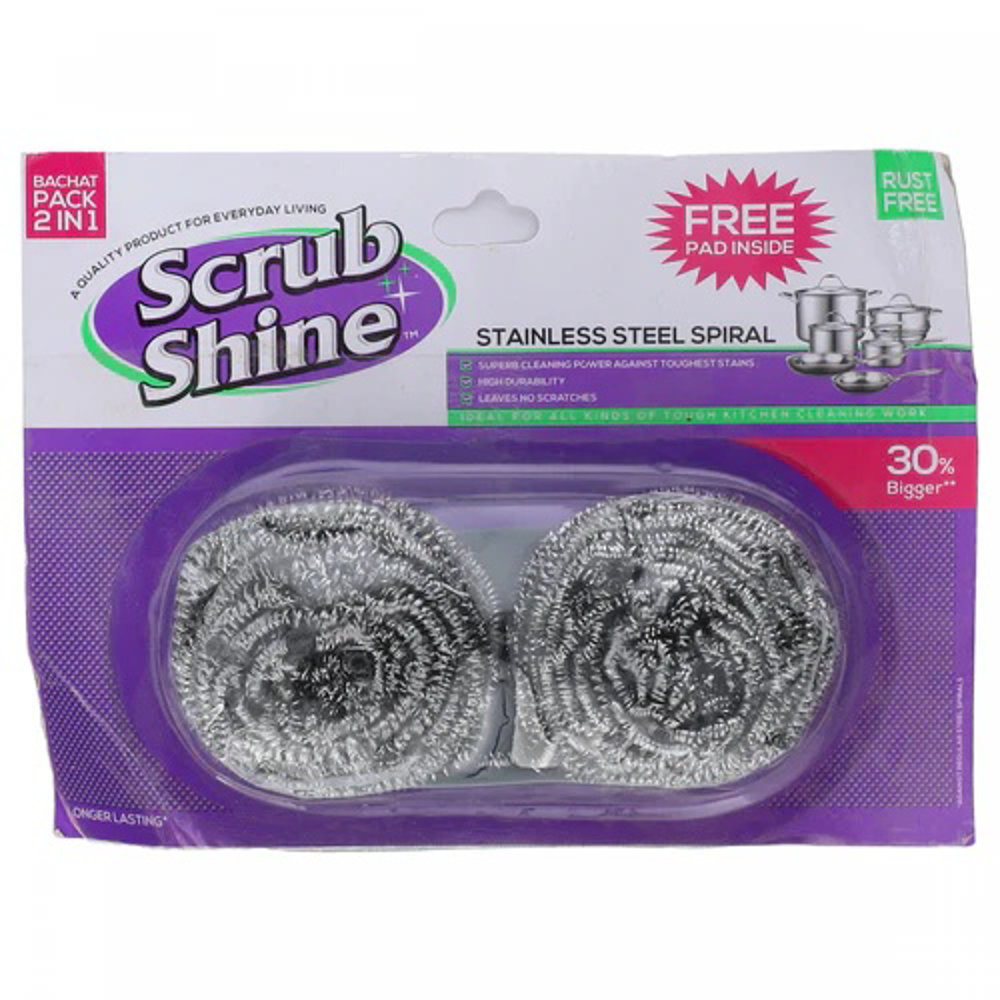 Picture of Scrub Shine Spiral Bachat Pack 2In1