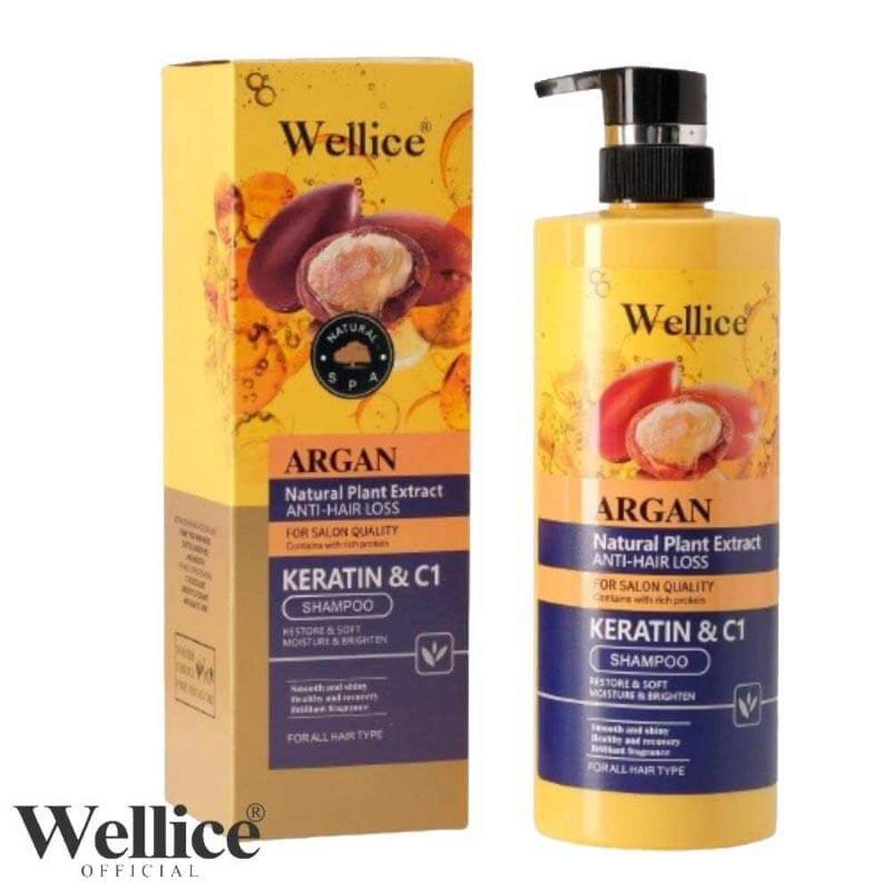 Picture of Wellice Shampoo Argan- Keratin & C1 800GM