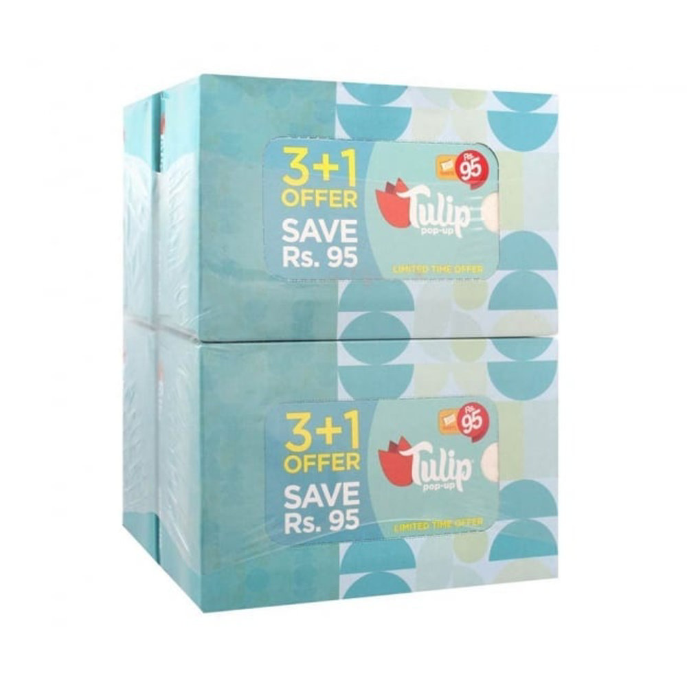 Picture of Tulip Pop-Up 3+1 Tissue Pack