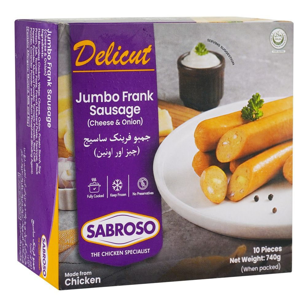 Picture of Sabroso Jumbo Frank Sausage Jalapeno 740GM