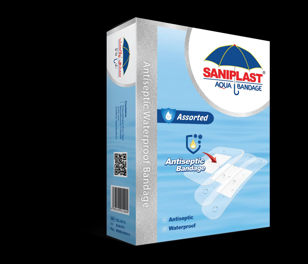 Picture of Saniplast Aqua Bandage Assorted 15 Strips