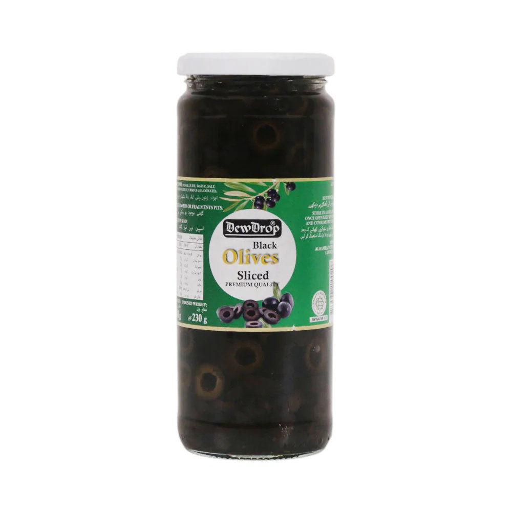 Picture of Dewdrop Black Olives Sliced 430GM