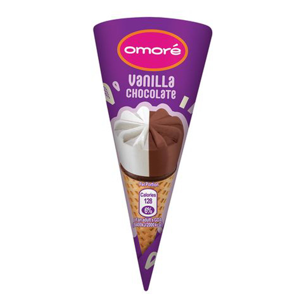 Picture of Omore Vanilla Chocolate Cone 80ML
