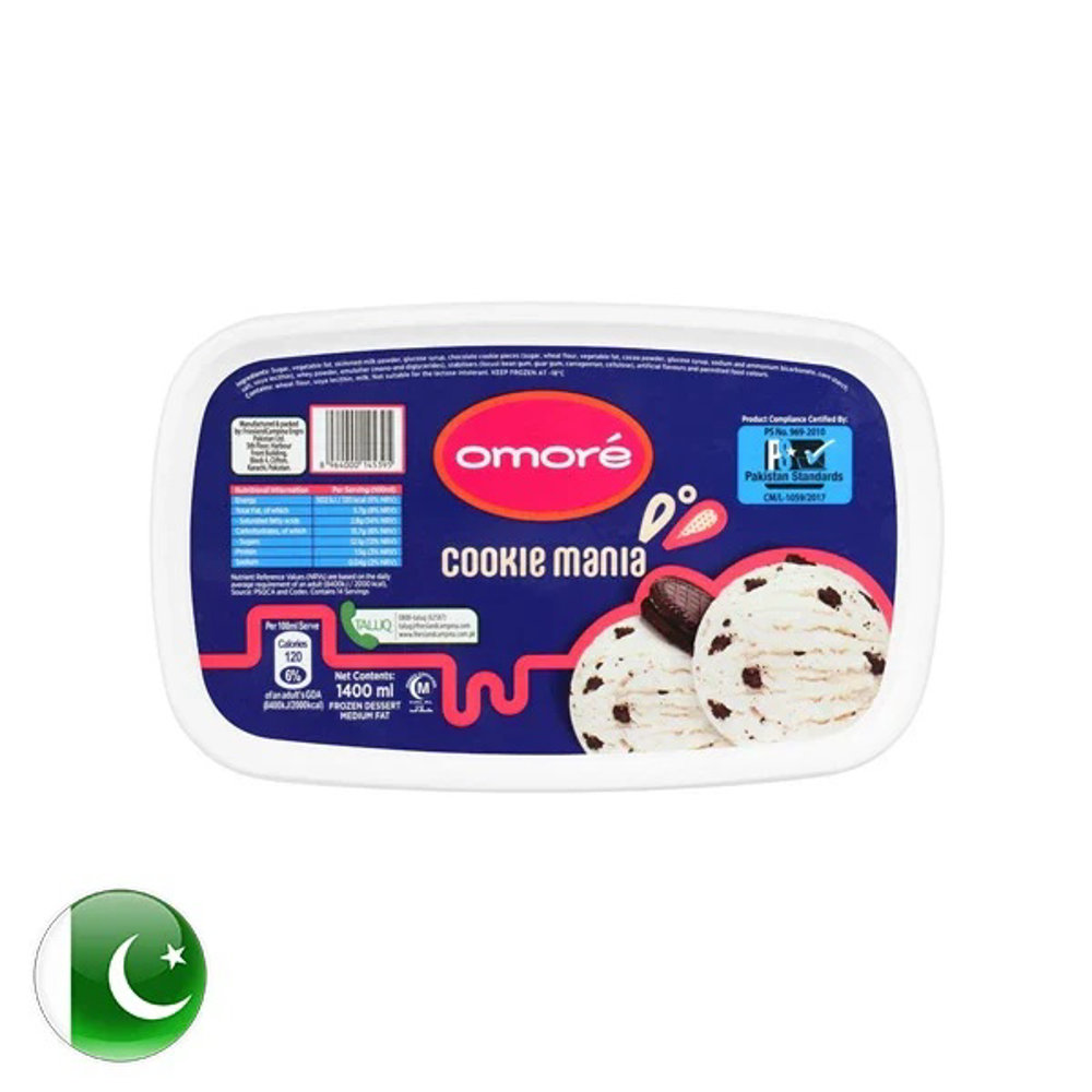 Picture of Omore Cookie Mania Tub 1400ML 
