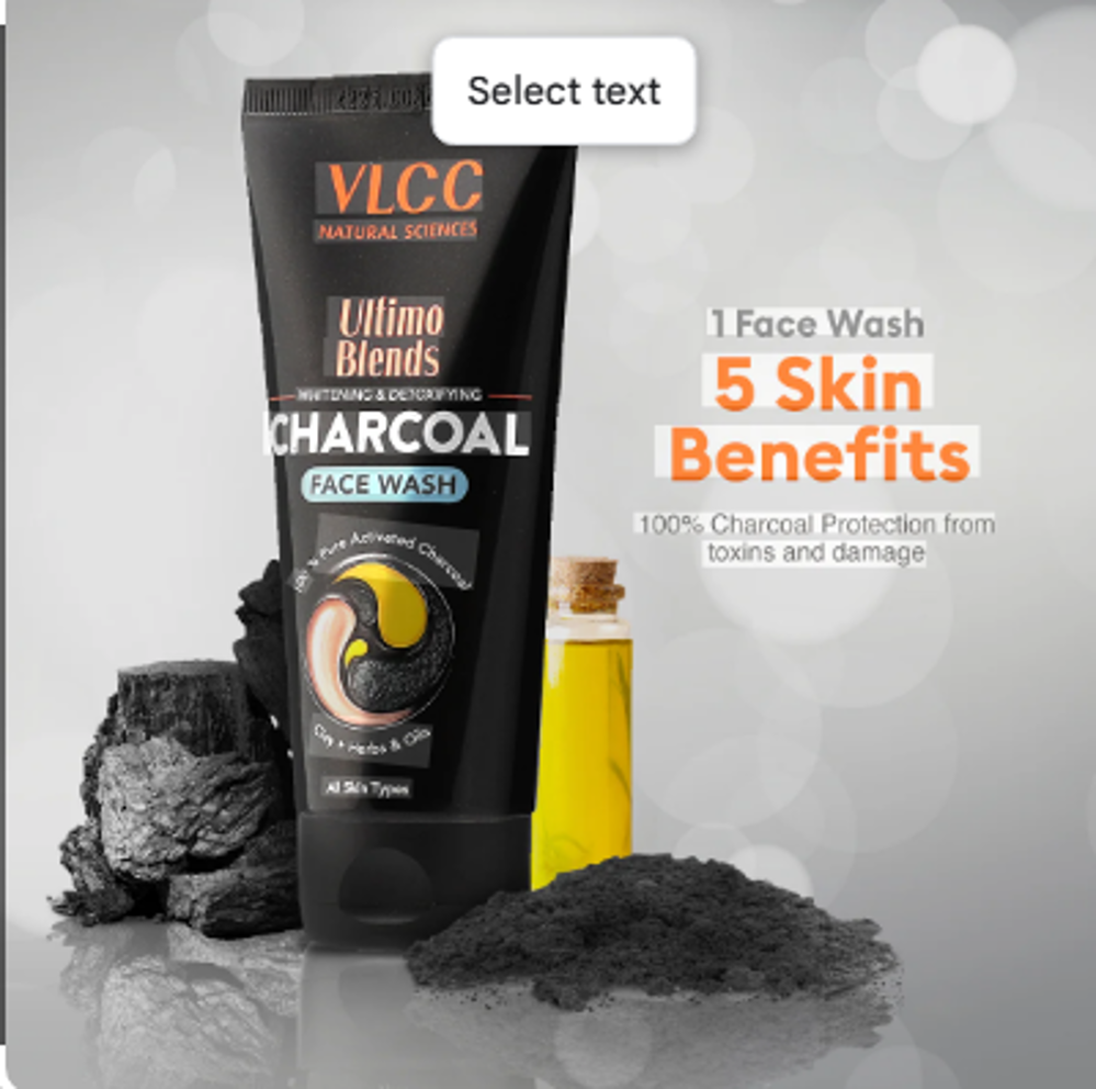 Picture of Beauty Voc Charcoal Face Wash 100 Ml