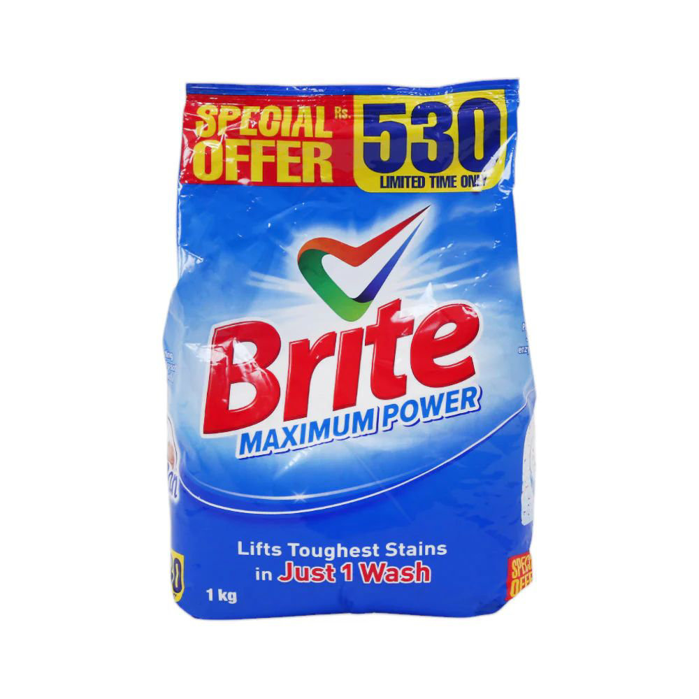 Picture of Brite Washing Powder Maximun Power 1kg Promo
